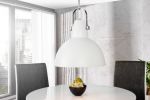 Lampa Fabric Light industrialna biała - Invicta Interior 2